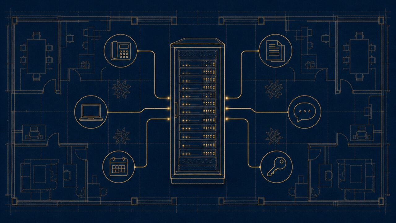 A private AI team runs on the agency's own server and talks to the human team through its usual channels